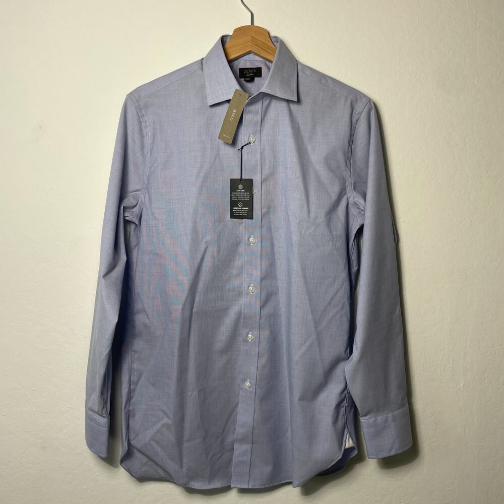 H4835 J. Crew Ludlow Stretch Two-ply Easy-care Cotton Dress Shirt NWT